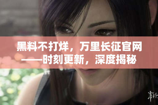 黑料不打烊，万里长征官网——时刻更新，深度揭秘