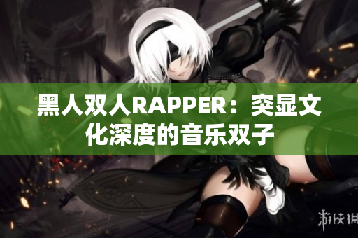黑人双人RAPPER：突显文化深度的音乐双子