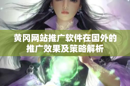 黄冈网站推广软件在国外的推广效果及策略解析