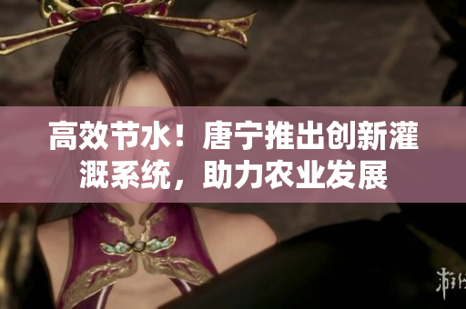 高效节水！唐宁推出创新灌溉系统，助力农业发展