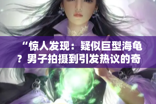 “惊人发现：疑似巨型海龟？男子拍摄到引发热议的奇特动物照片！”
