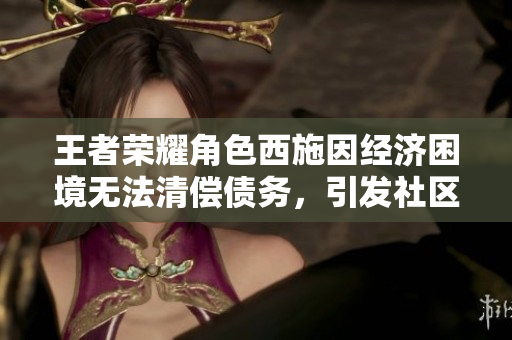 王者荣耀角色西施因经济困境无法清偿债务，引发社区关注