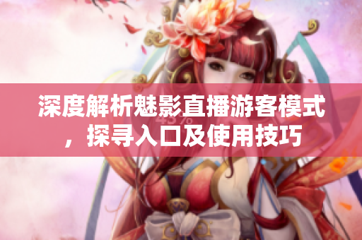 深度解析魅影直播游客模式，探寻入口及使用技巧