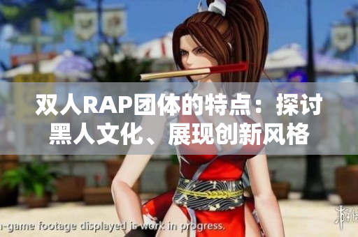双人RAP团体的特点：探讨黑人文化、展现创新风格