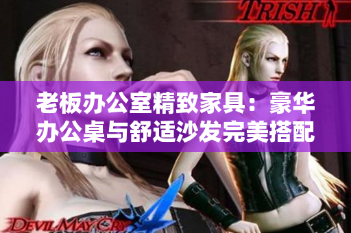 老板办公室精致家具：豪华办公桌与舒适沙发完美搭配