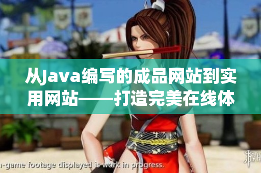 从Java编写的成品网站到实用网站——打造完美在线体验