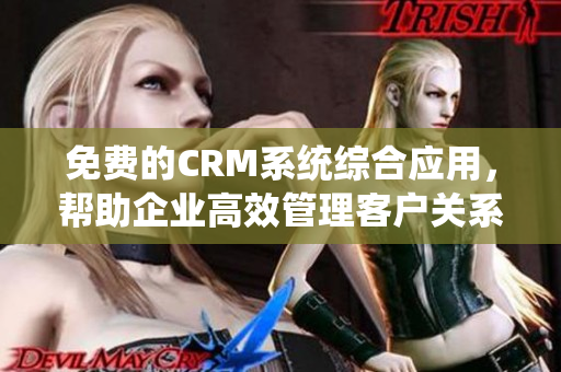 免费的CRM系统综合应用，帮助企业高效管理客户关系