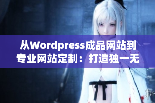 从Wordpress成品网站到专业网站定制：打造独一无二的在线精品店