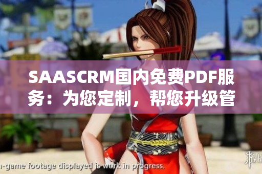 SAASCRM国内免费PDF服务：为您定制，帮您升级管理效能
