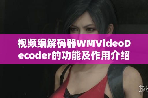 视频编解码器WMVideoDecoder的功能及作用介绍