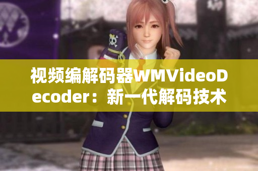 视频编解码器WMVideoDecoder：新一代解码技术助力视频流畅播放