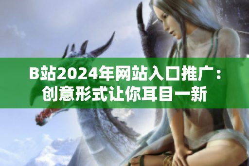 B站2024年网站入口推广：创意形式让你耳目一新
