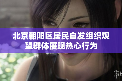 北京朝阳区居民自发组织观望群体展现热心行为