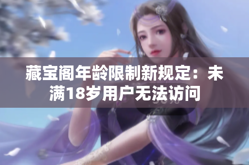 藏宝阁年龄限制新规定：未满18岁用户无法访问