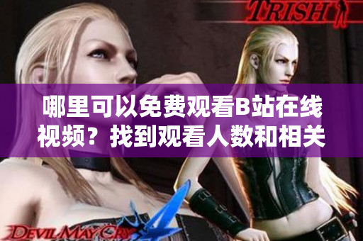 哪里可以免费观看B站在线视频？找到观看人数和相关信息