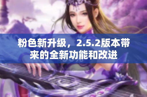 粉色新升级，2.5.2版本带来的全新功能和改进