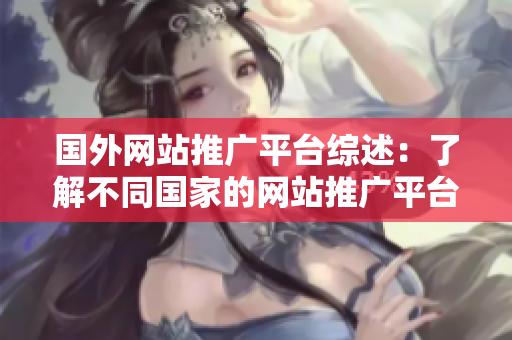 国外网站推广平台综述：了解不同国家的网站推广平台