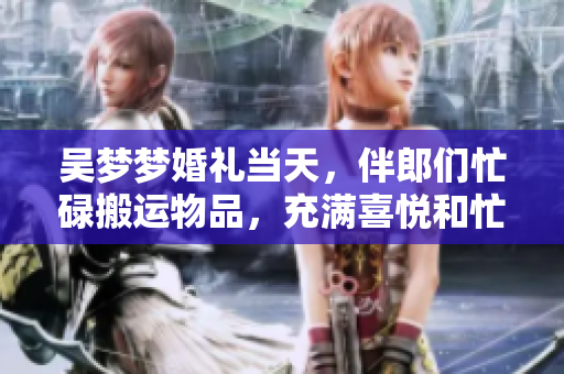 吴梦梦婚礼当天，伴郎们忙碌搬运物品，充满喜悦和忙碌，场面热闹动人