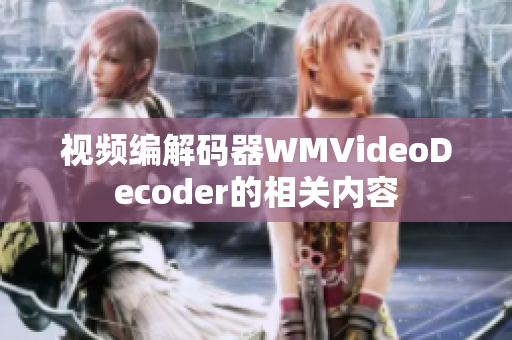 视频编解码器WMVideoDecoder的相关内容