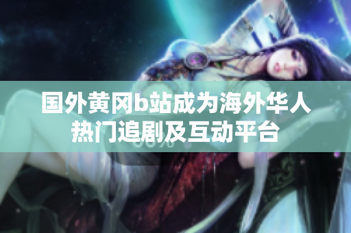 国外黄冈b站成为海外华人热门追剧及互动平台