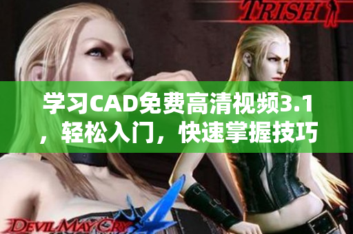 学习CAD免费高清视频3.1，轻松入门，快速掌握技巧
