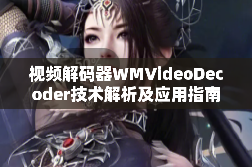 视频解码器WMVideoDecoder技术解析及应用指南