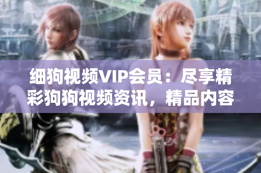 细狗视频VIP会员：尽享精彩狗狗视频资讯，精品内容尽在其中