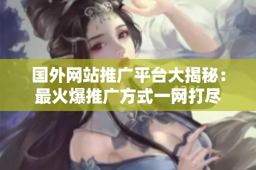 国外网站推广平台大揭秘：最火爆推广方式一网打尽