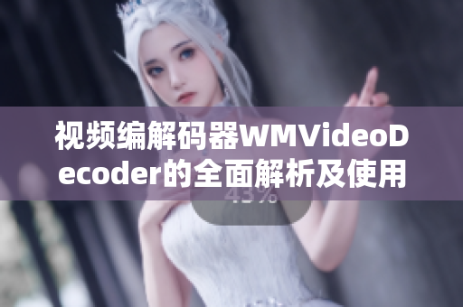 视频编解码器WMVideoDecoder的全面解析及使用技巧分享
