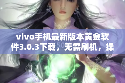 vivo手机最新版本黄金软件3.0.3下载，无需刷机，操作简单有效