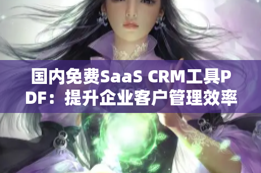 国内免费SaaS CRM工具PDF：提升企业客户管理效率