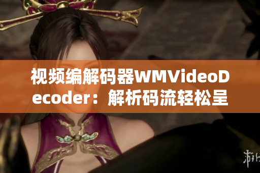 视频编解码器WMVideoDecoder：解析码流轻松呈现
