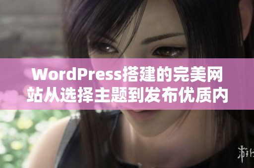 WordPress搭建的完美网站从选择主题到发布优质内容