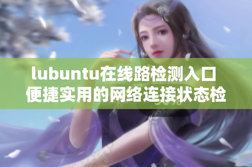 lubuntu在线路检测入口 便捷实用的网络连接状态检测服务